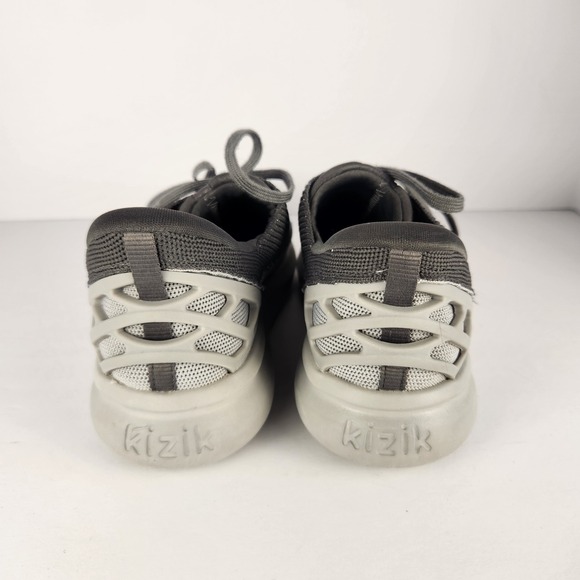 Kizik Lima Kids Lace-up Comfortable Sporty Tennis Shoes Gray Size 5Y - Picture 3 of 7